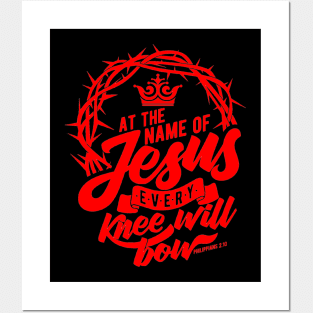 Name of Jesus Red Posters and Art